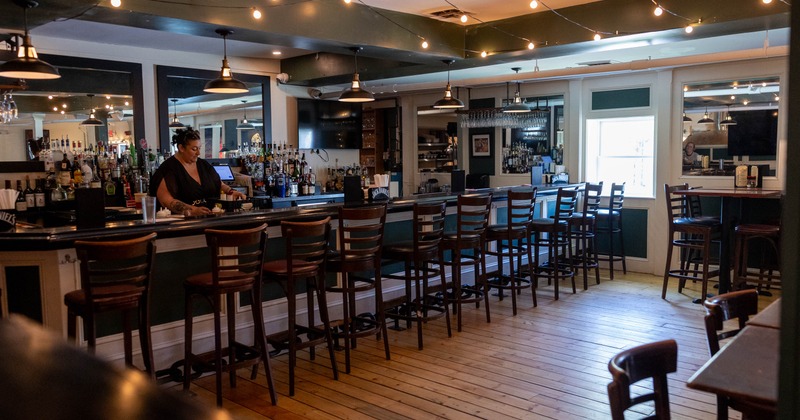 Interior, bar area
