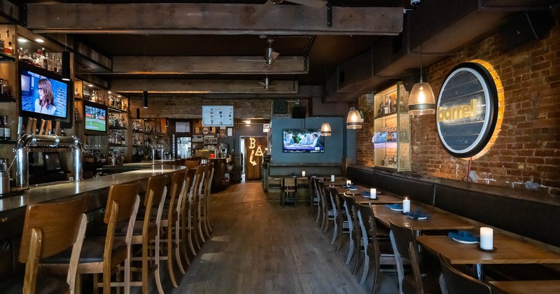 Seating and bar areas