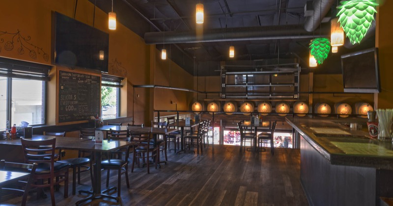 Interior, tables and seats