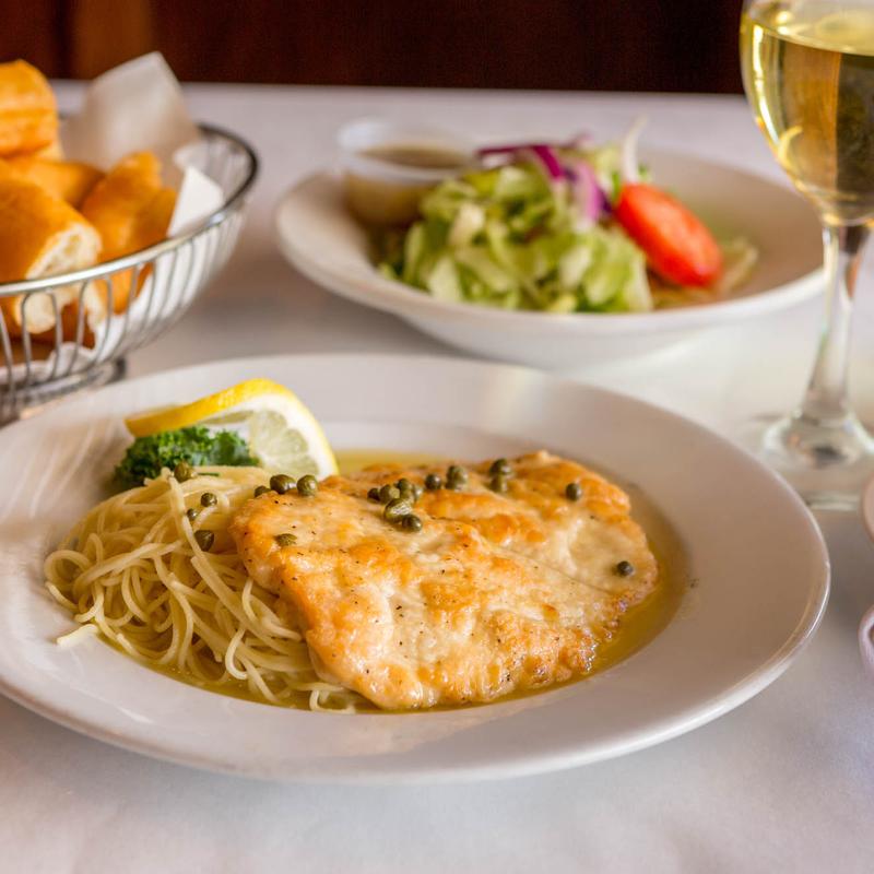 Veal Piccata with Angel Hair (GF) photo