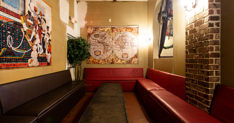 Private restaurant area, sofa
