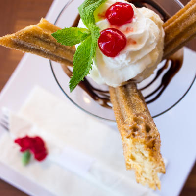 Churros, closeup.