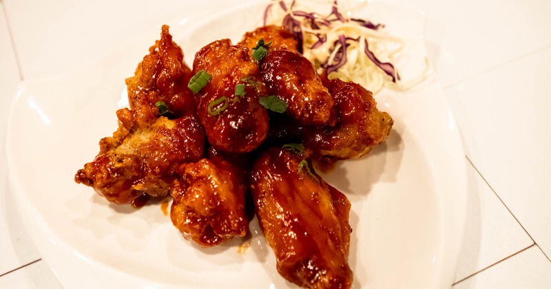 Crispy Fried Wings, served