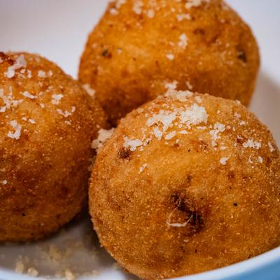 Fried risotto balls.