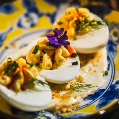 Deviled eggs.
