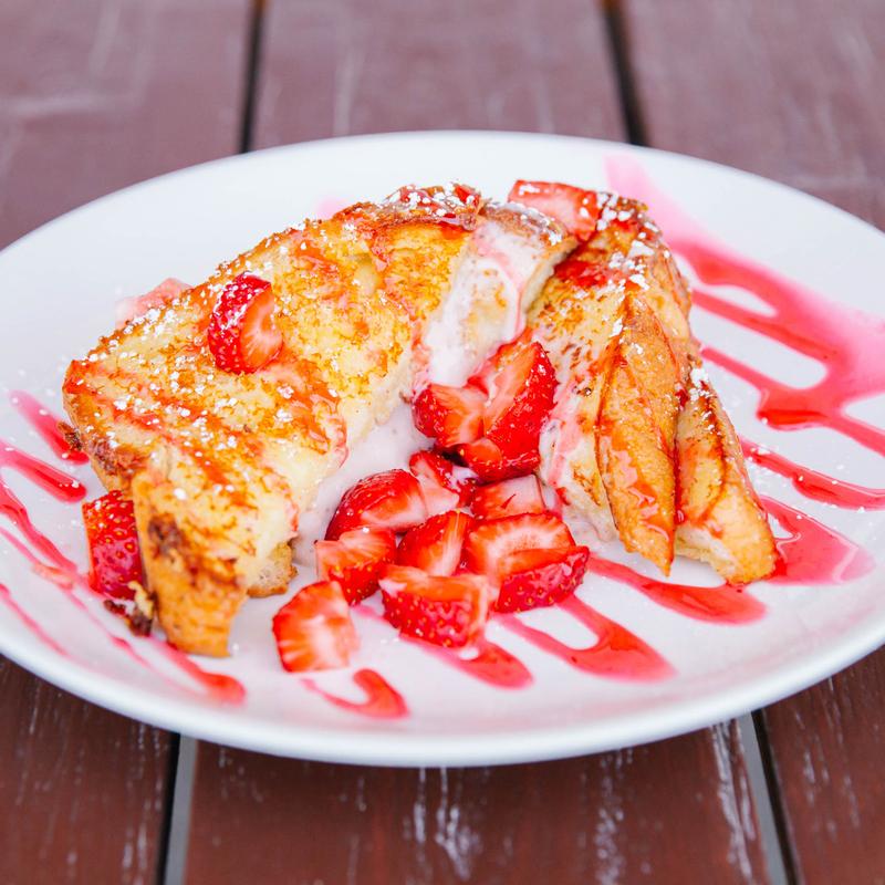 menu item 4 of 21, Strawberry Custard French Toast