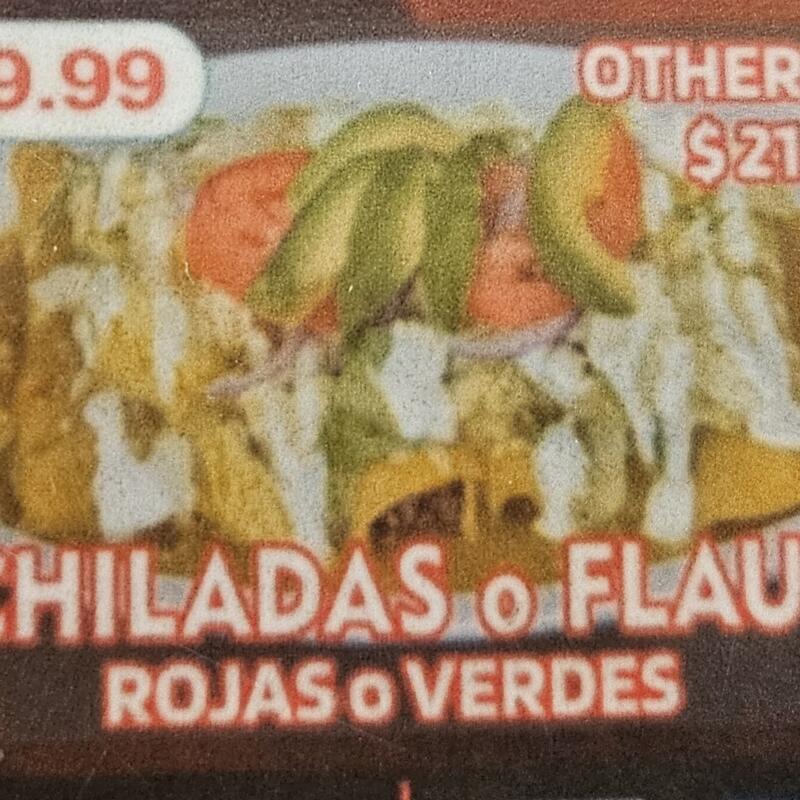 menu item 27 of 38, Enchiladas