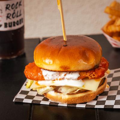 Buffalo chicken and ranch sandwich.