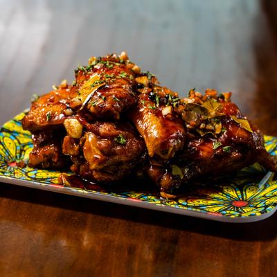 Adobo chicken wings.