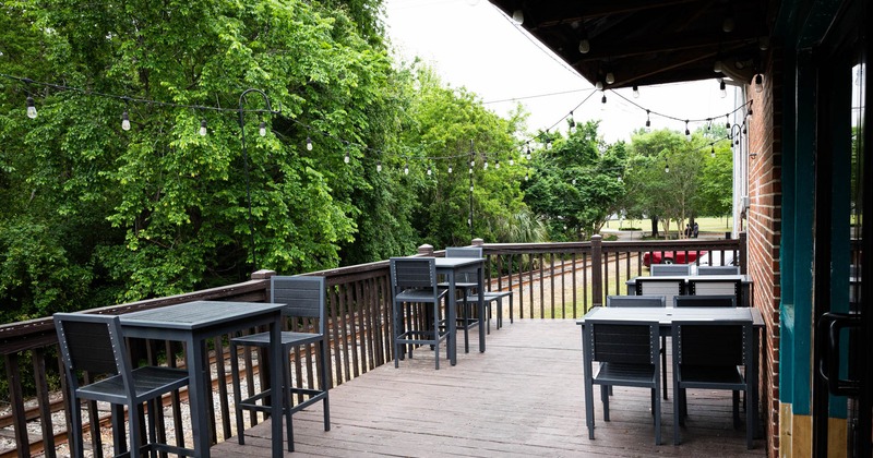 Exterior, terrace, table and chairs