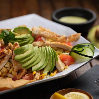 Casa Salad with chicken.