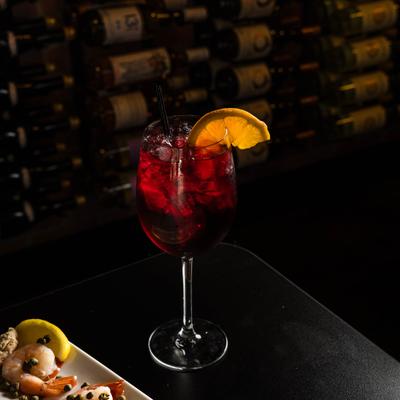 Red Sangria cocktail.