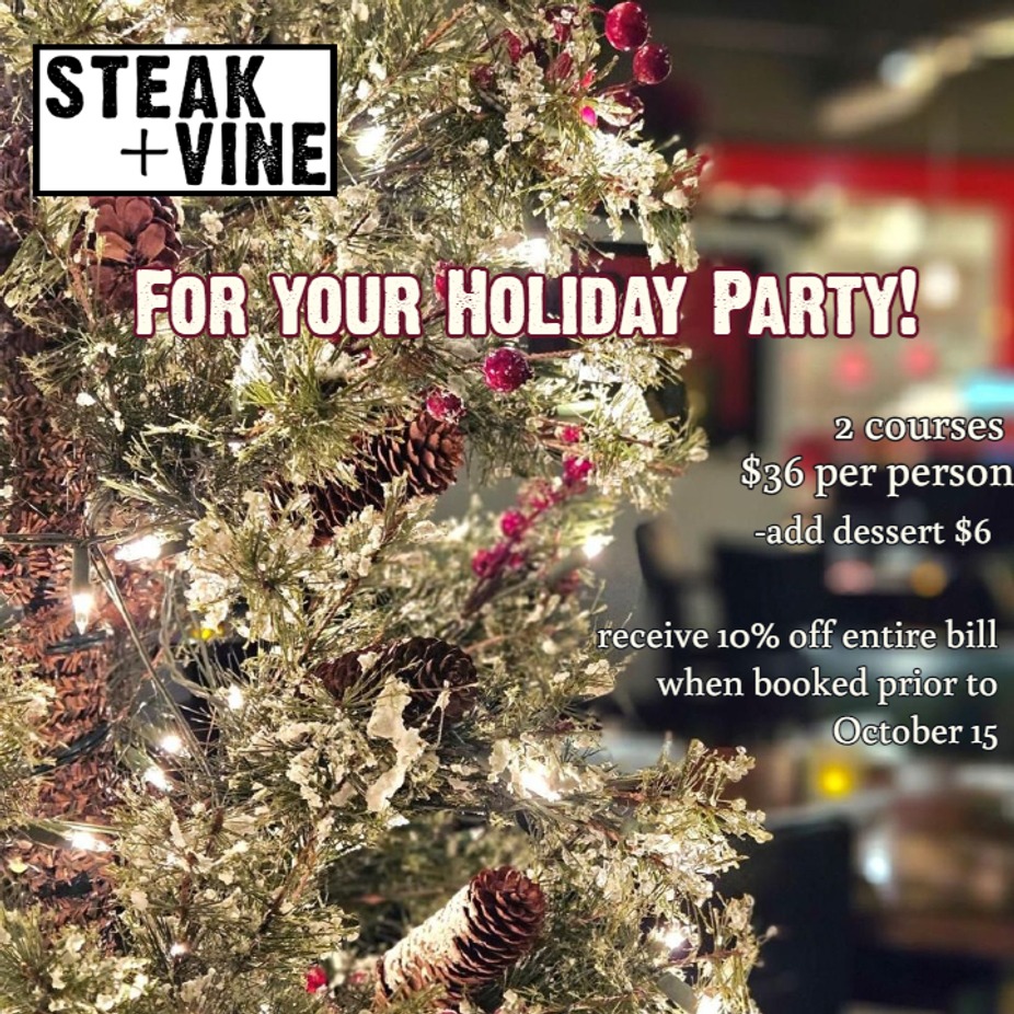 Christmas Holiday Party- 2  or 3 Course event photo