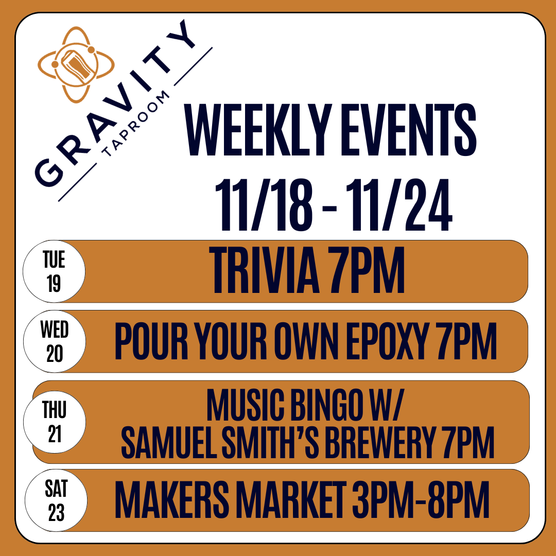 Gravity Taproom Events