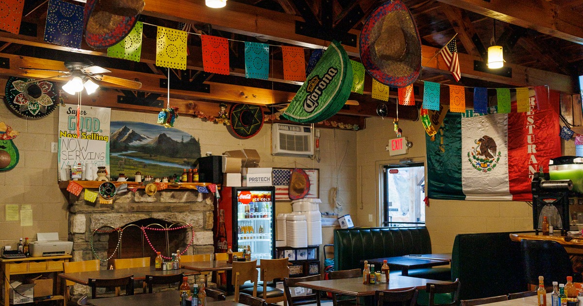 Mexican-style restaurant interior