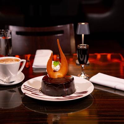 Chocolate Mousse Cake.