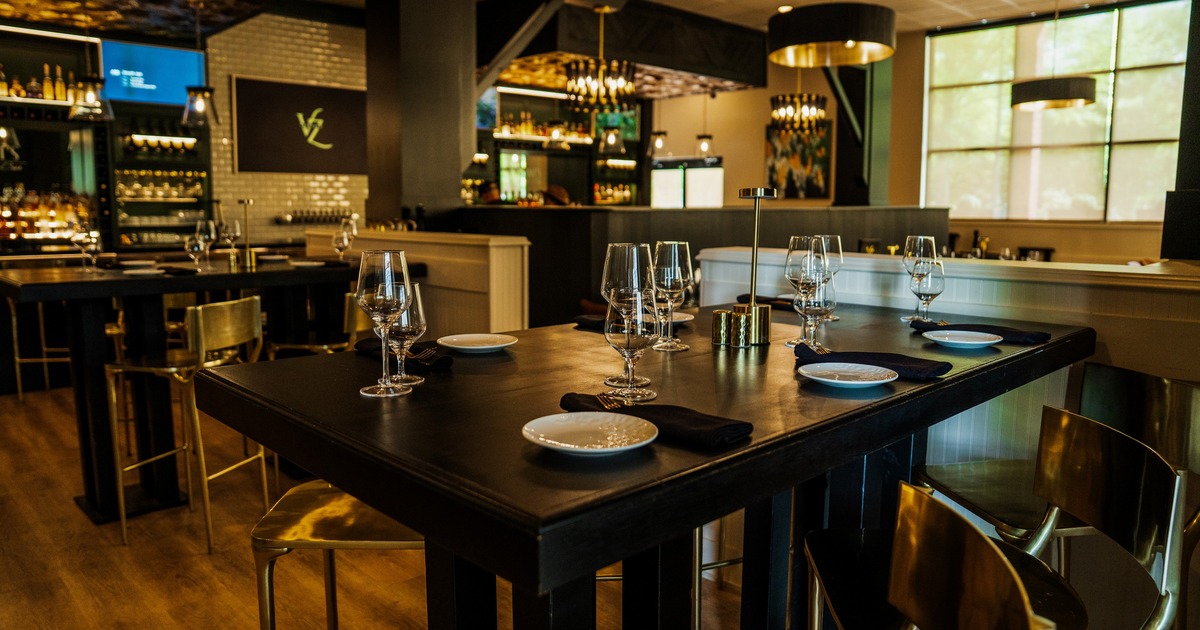 Interior, elegant and simple dining area