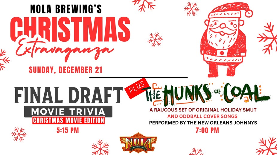 FREE LIVE TRIVIA & MUSIC: NOLA Brewing's Christmas Extravaganza event photo