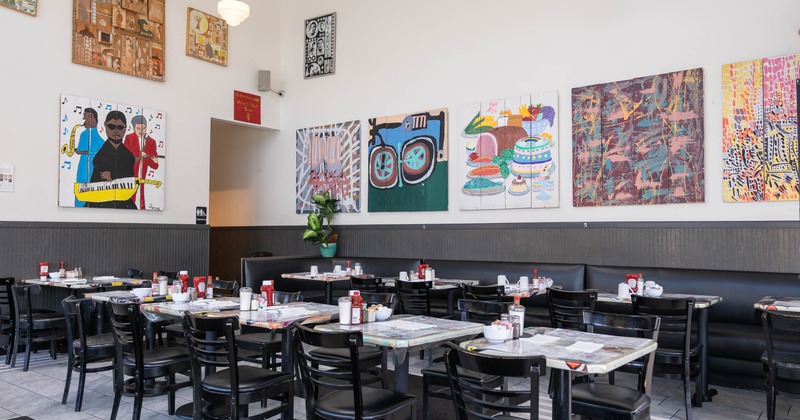 Interior, indoor seating area