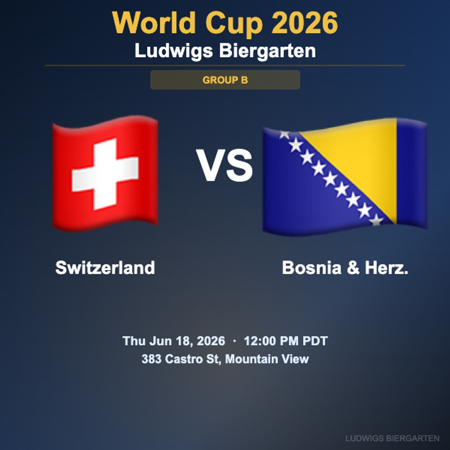 World Cup 2026: Switzerland vs Bosnia & Herz. | Group B event photo