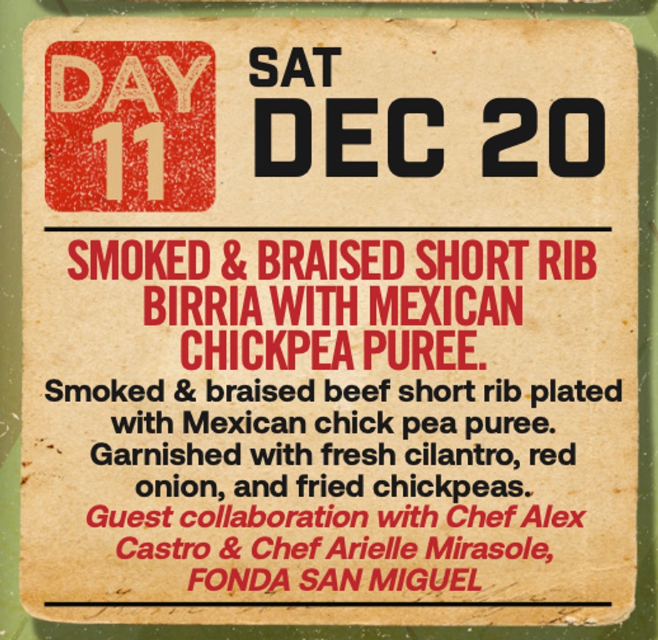 12 DAYS OF SMOKED MEAT: DAY 11 - SMOKED & BRAISED SHORT RIB BIRRIA with MEXICAN CHICKPEA PUREE event photo
