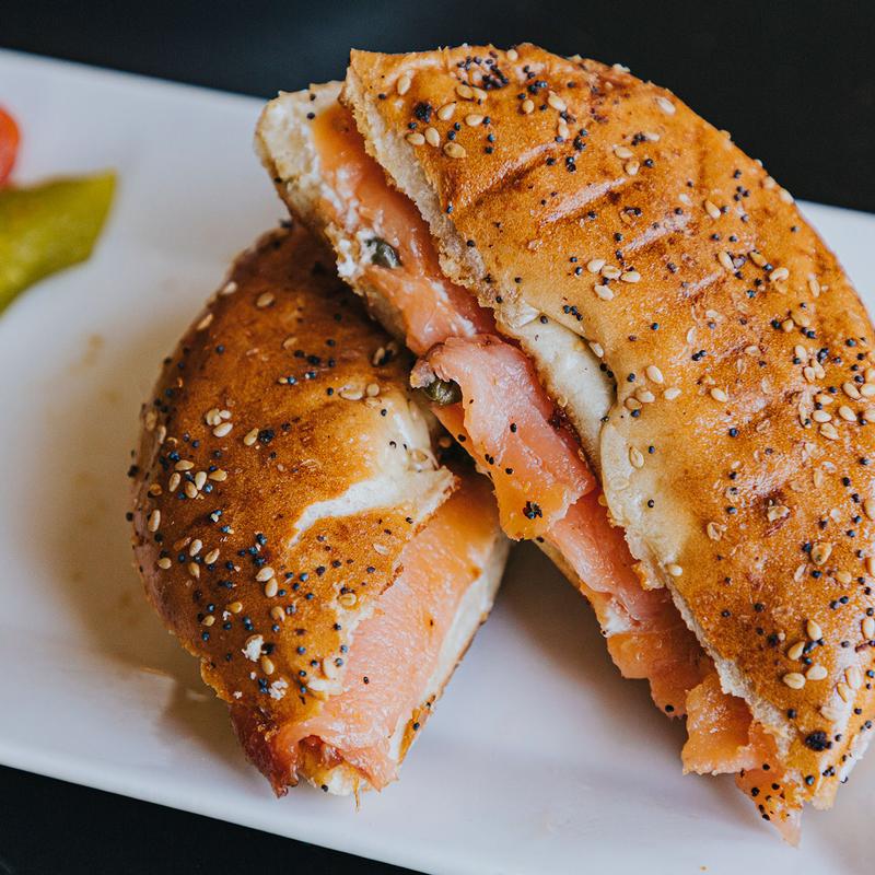 Salmon On Bagel With Capers photo