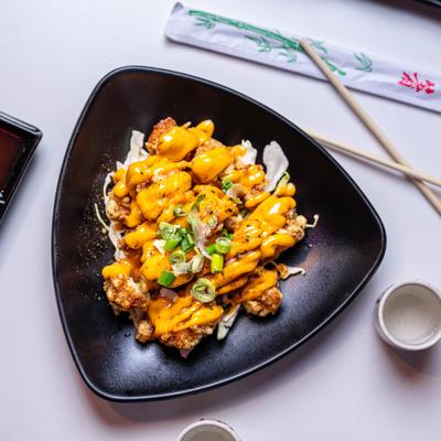 Spicy Wonton in chili sauce.