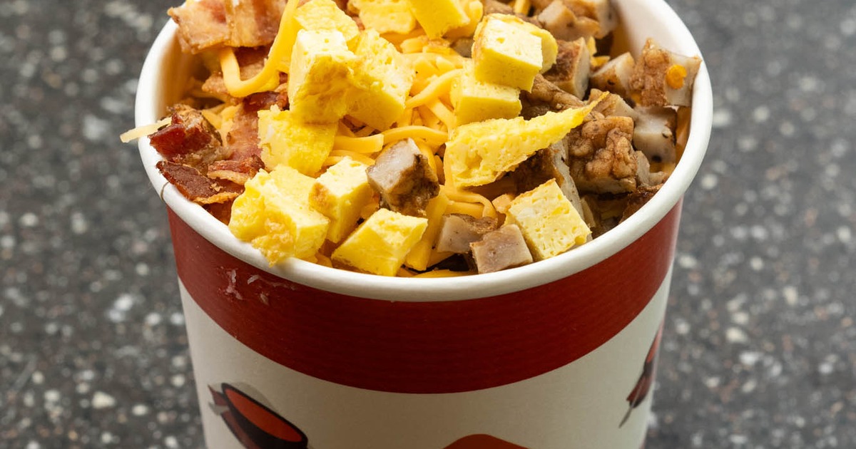 Grits with toppings