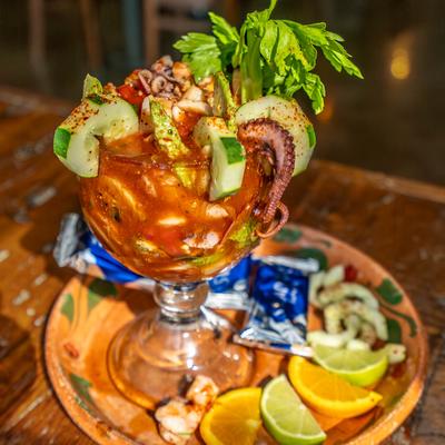 The shrimp cocktail.