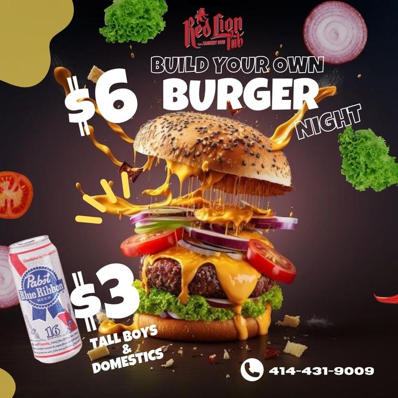 Build your own burger night photo