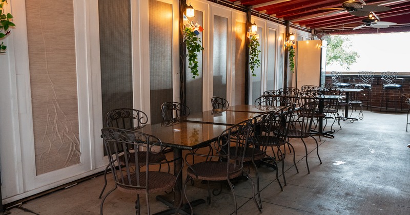 Outdoor patio seating