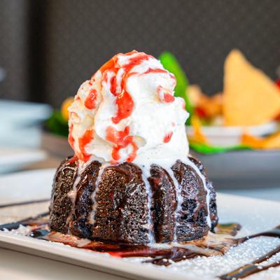 Chocolate lava cake.
