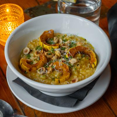 Winter squash risotto.