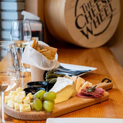 Charcuterie Board, side view.