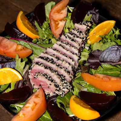 Ahi tuna salad.