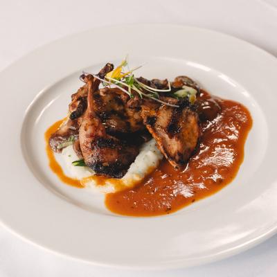 Grilled Texas Quail plate.