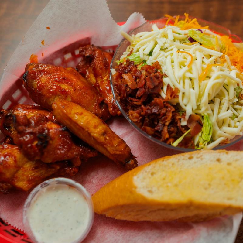 menu item 3 of 13, House Salad &  Wings