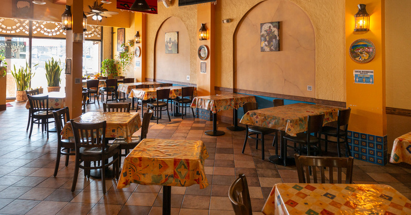 Interior, dining area