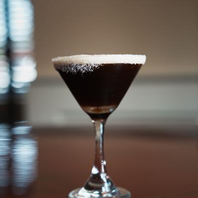Espresso Martini cocktail drink.