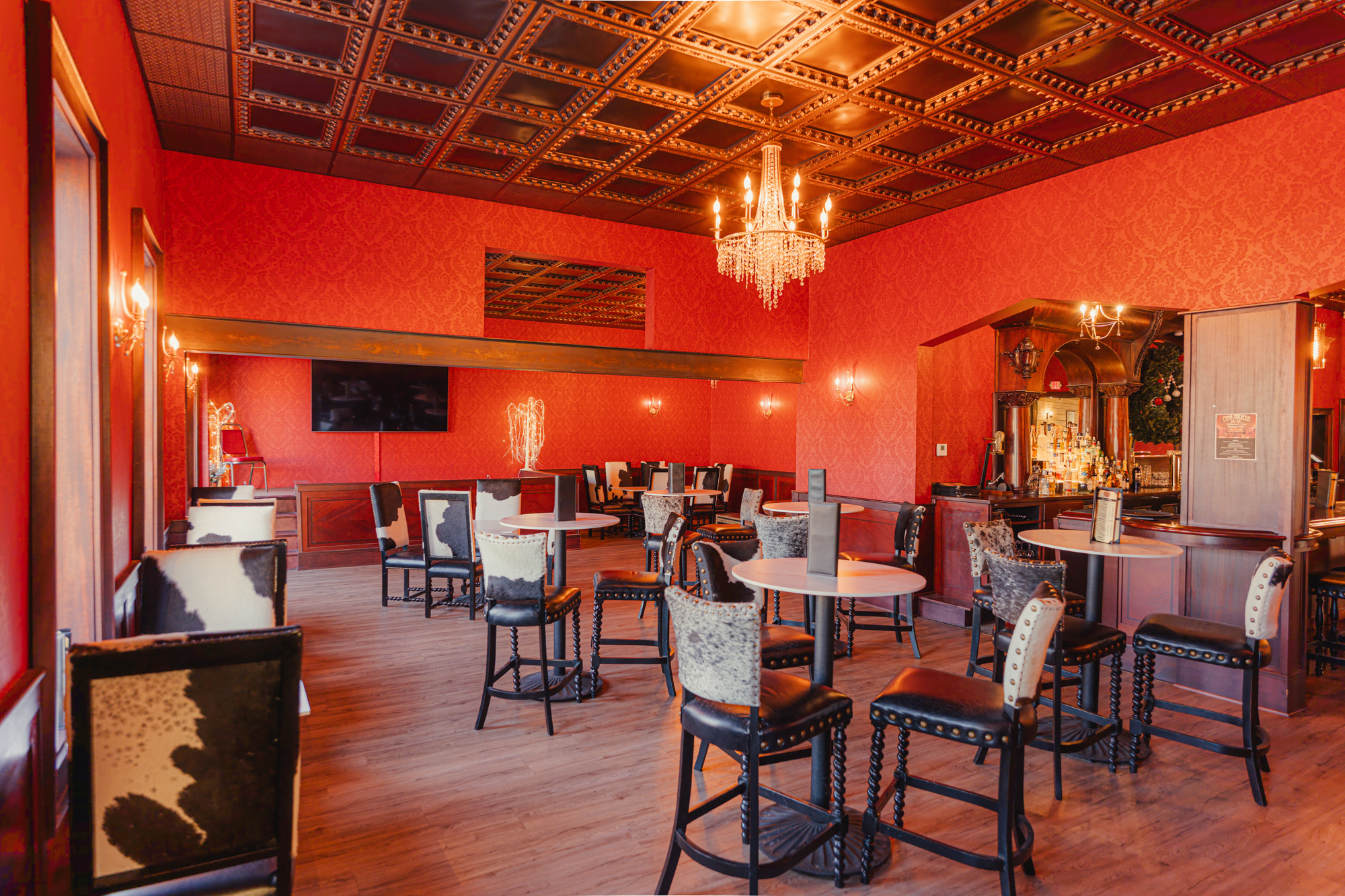 Pink Heifer reservation dining space