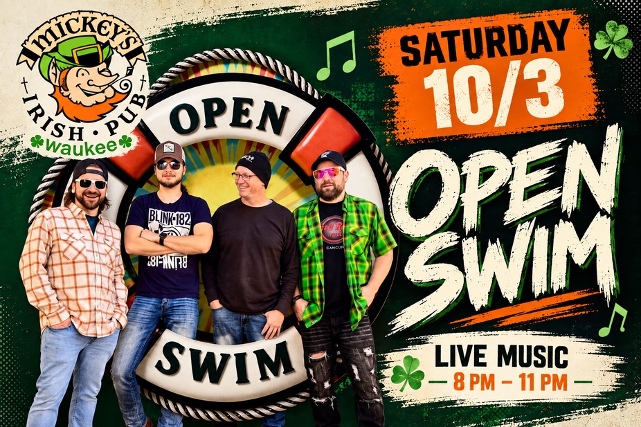 Live Music: Open Swim at Mickey's Irish Pub event photo