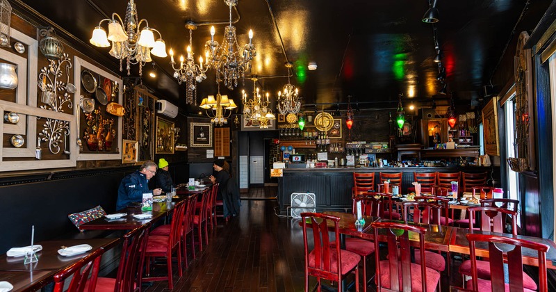 Interior seating area