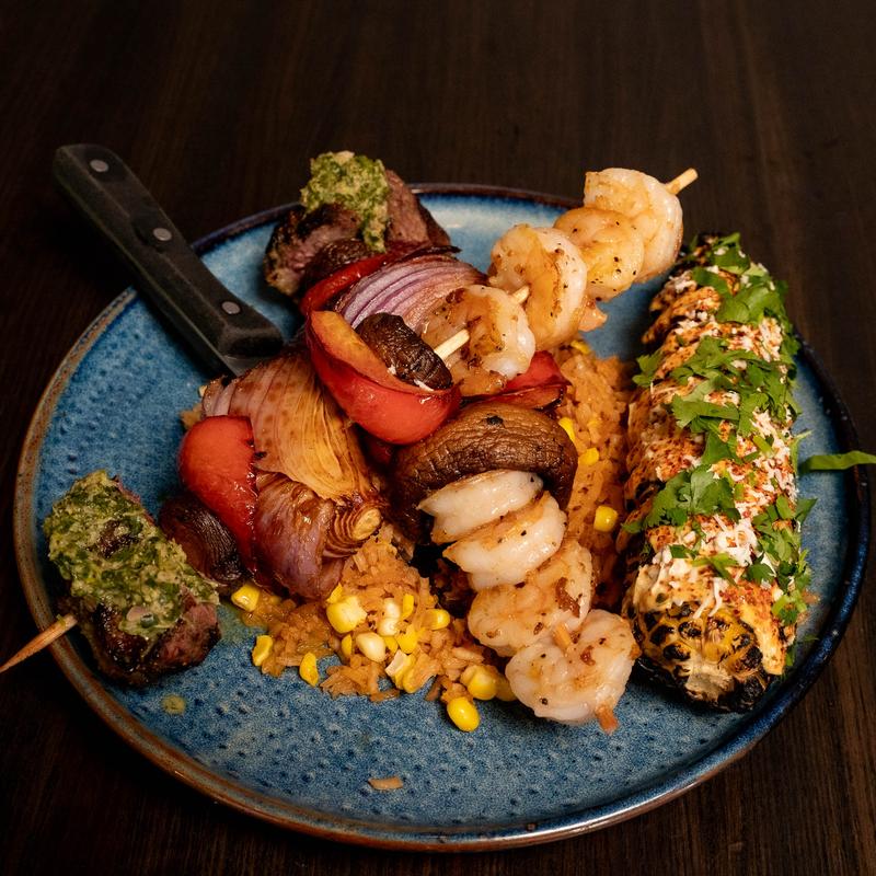 menu item 9 of 15, Surf & Turf Kabobs*