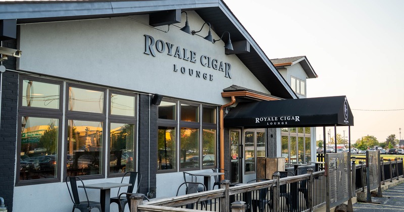 Exterior, main seating near the entrance