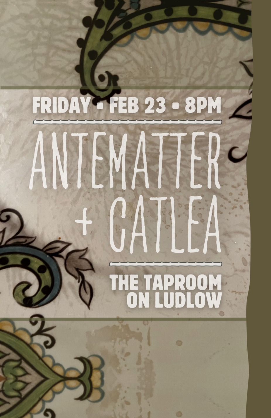 Antematter + Catlea event photo