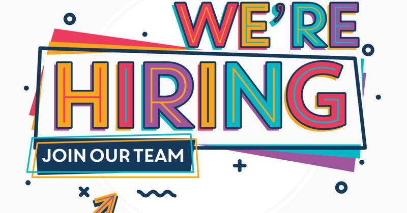 ''We're hiring'' poster