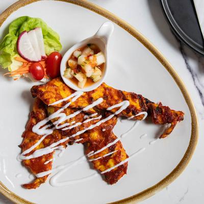 Marinated chicken tenders.