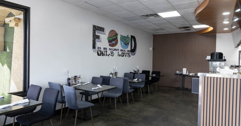 Interior, dining area