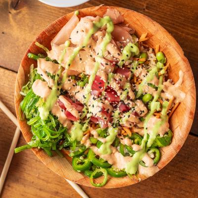 Spicy Tuna Poke Bowl.