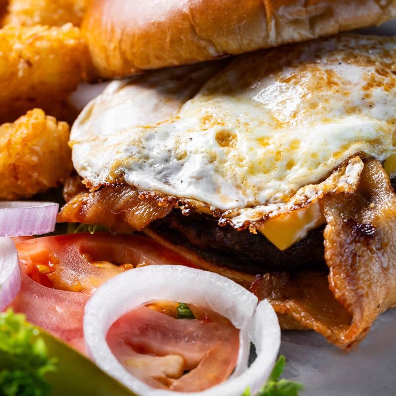 menu item 9 of 12, Hangover Burger